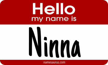 Hello my name is Ninna png download
