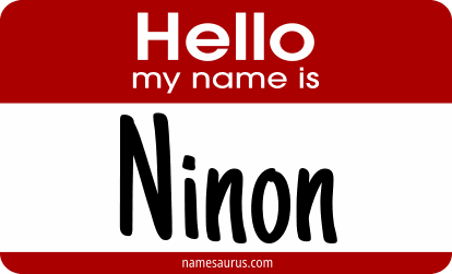 Hello my name is Ninon png download
