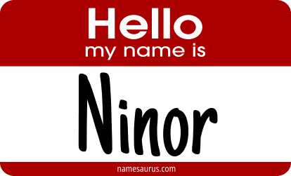 Hello my name is Ninor png download