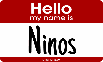 Hello my name is Ninos png download