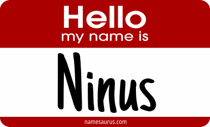 Hello my name is Ninus png download