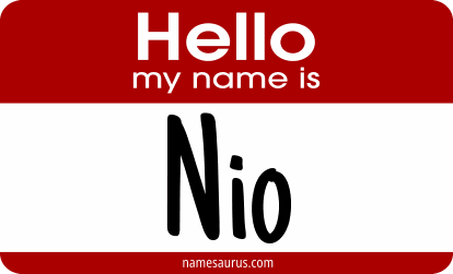 Hello my name is Nio png download