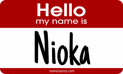 Hello my name is Nioka png download
