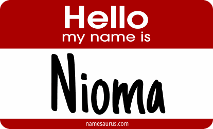 Hello my name is Nioma png download