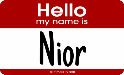 Hello my name is Nior png download