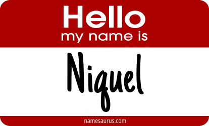 Hello my name is Niquel png download