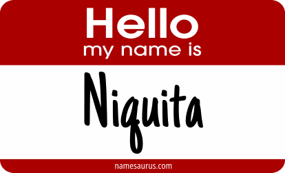Hello my name is Niquita png download