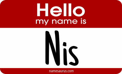 Hello my name is Nis png download