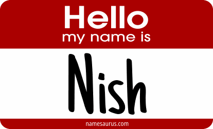 Hello my name is Nish png download