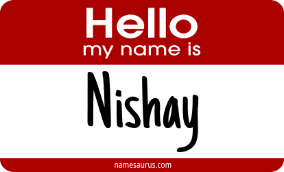 Hello my name is Nishay png download