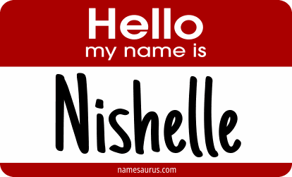 Hello my name is Nishelle png download