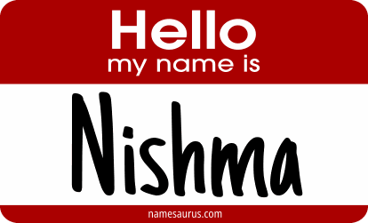 Hello my name is Nishma png download