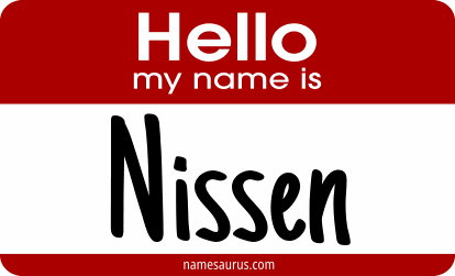 Hello my name is Nissen png download