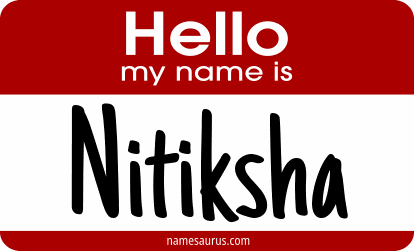 Hello my name is Nitiksha png download
