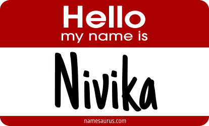 Hello my name is Nivika png download