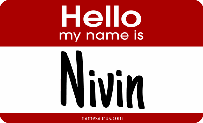 Hello my name is Nivin png download