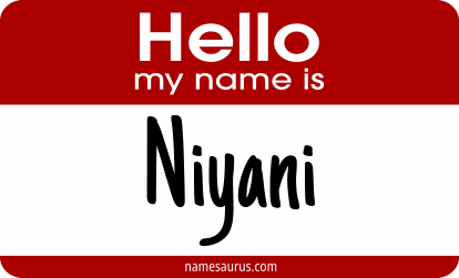 Hello my name is Niyani png download