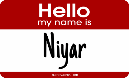 Hello my name is Niyar png download
