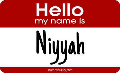 Hello my name is Niyyah png download