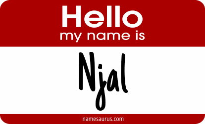 Hello my name is Njal png download