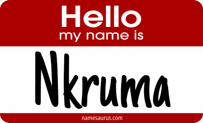 Hello my name is Nkruma png download