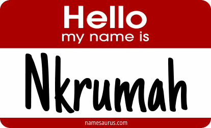 Hello my name is Nkrumah png download