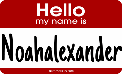 Hello my name is Noahalexander png download