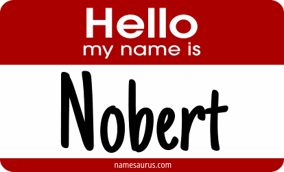 Hello my name is Nobert png download
