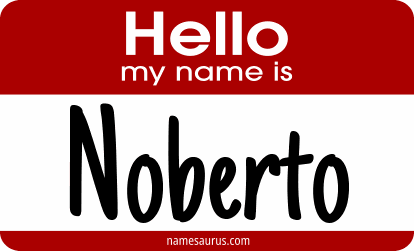 Hello my name is Noberto png download