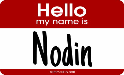 Hello my name is Nodin png download