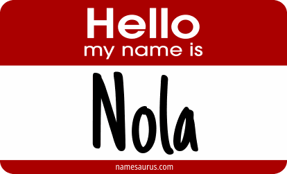 Hello my name is Nola png download