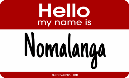 Hello my name is Nomalanga png download