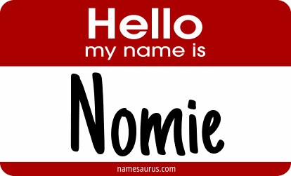 Hello my name is Nomie png download