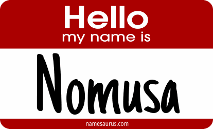 Hello my name is Nomusa png download
