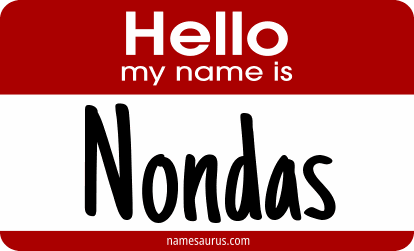 Hello my name is Nondas png download