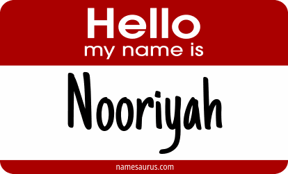 Hello my name is Nooriyah png download
