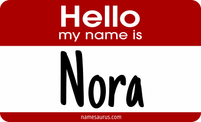 Hello my name is Nora png download