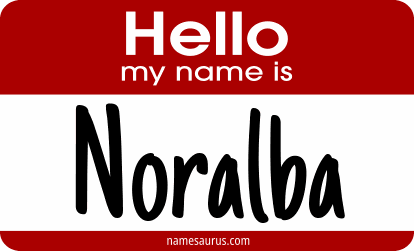 Hello my name is Noralba png download