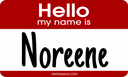 Hello my name is Noreene png download