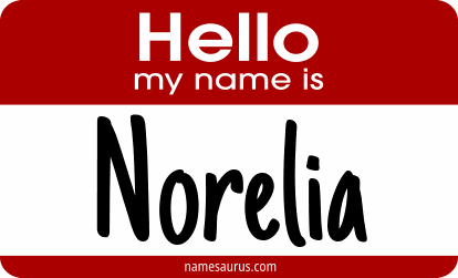 Hello my name is Norelia png download