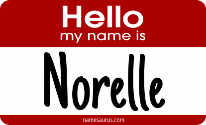 Hello my name is Norelle png download