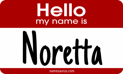 Hello my name is Noretta png download