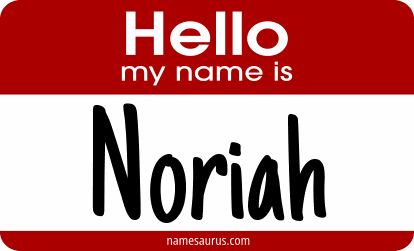 Hello my name is Noriah png download