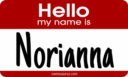 Hello my name is Norianna png download