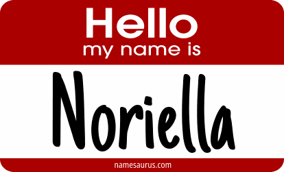 Hello my name is Noriella png download