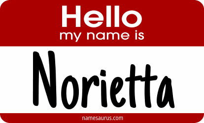 Hello my name is Norietta png download
