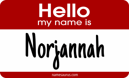 Hello my name is Norjannah png download