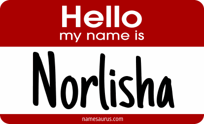 Hello my name is Norlisha png download