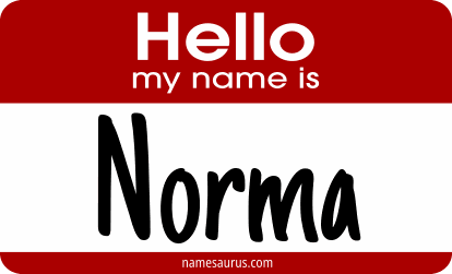 Hello my name is Norma png download