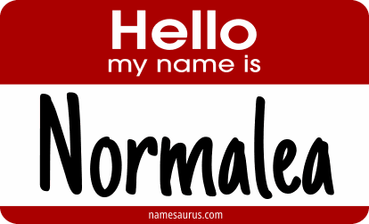 Hello my name is Normalea png download